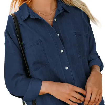 DENIM DOUBLE POCKET SHIRT 